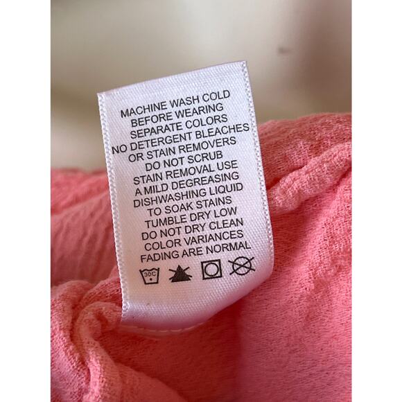 Fresh Produce Embroidered Pullover 3/4 Sleeve Tunic 100% Cotton Womens M Boho - Picture 9 of 12